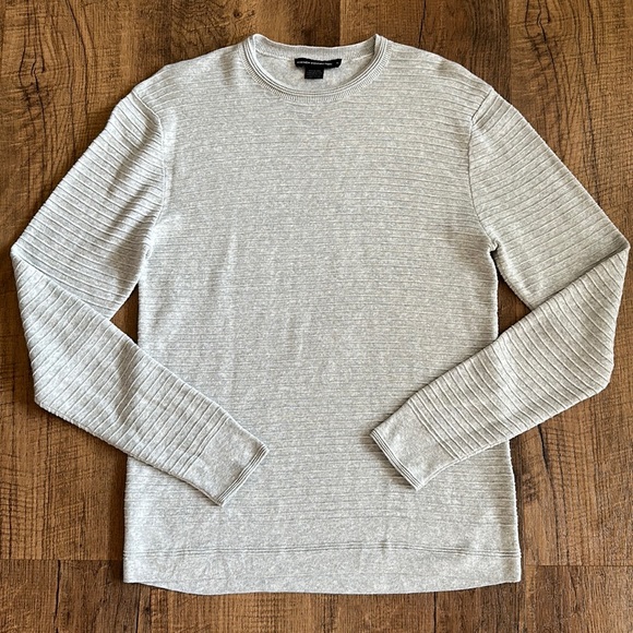 French Connection Textured Grey Sweater Cotton, Stretchy Women’s size Small EUC - Picture 1 of 7